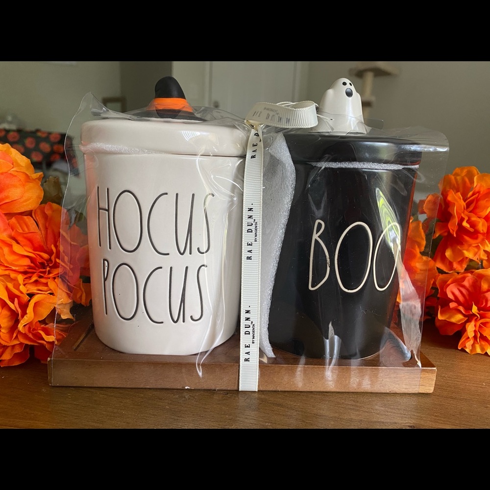 Rae Dunn Hocus Pocus & Boo Canisters
